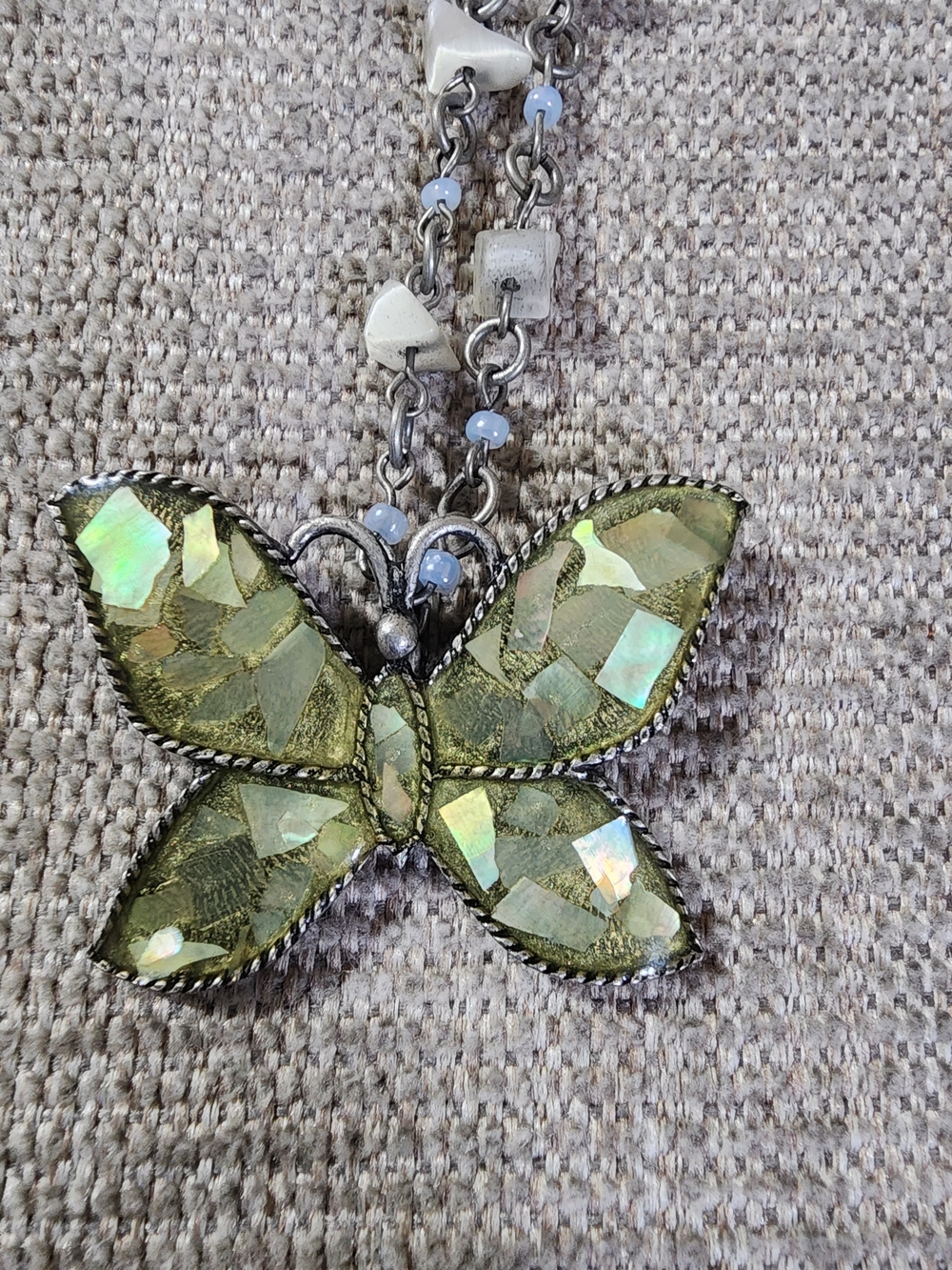 2  Butterfly Pendant Necklaces - Women's Jewelry Set/ Bundle - Picture 3 of 15